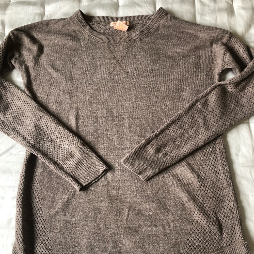 Sweet romeo long sleeve tan sweater. Size S